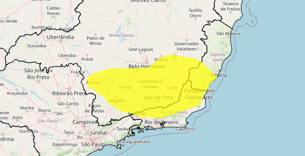 ES recebe alerta de tempestades e ventos intensos em 36 cidades; veja quais