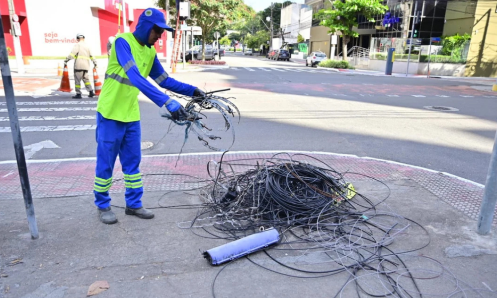 Vitória substitui fios de cobre por novo material para combater furtos